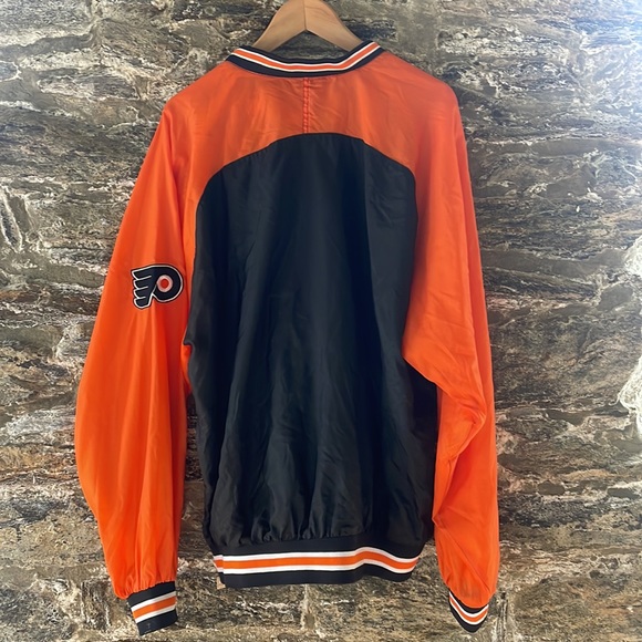 VINTAGE Chalk Line by Russell Athletic Philadelphia Flyers Pullover Windbreaker - Picture 7 of 7